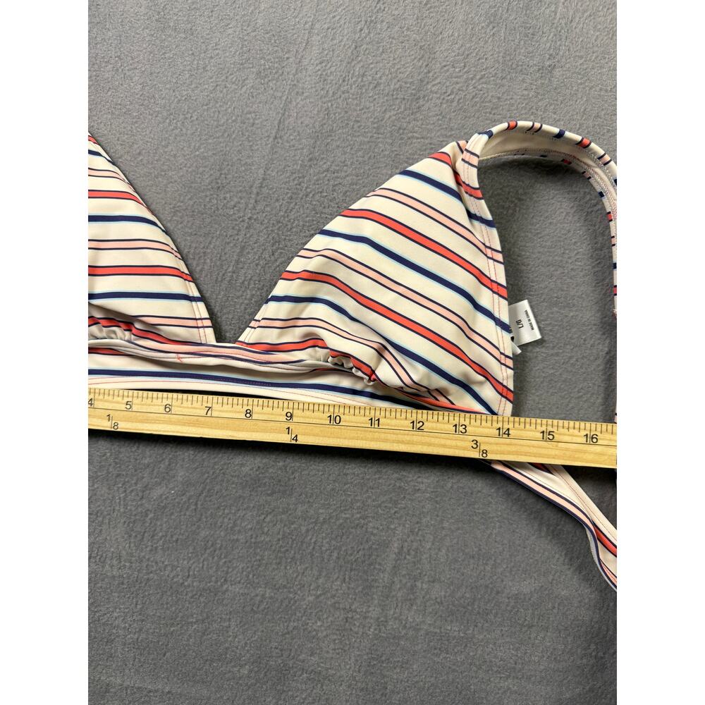 True Craft Bikini Two-Piece Striped Blue Red Size Medium Swimwear - Picture 8 of 8